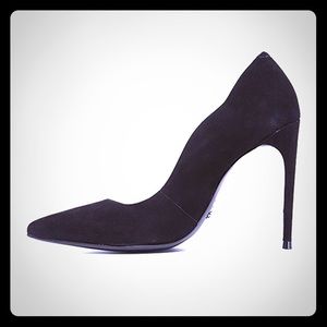 NWT Schutz 9.5  Sancha stiletto pump black suede